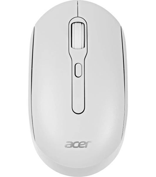 Мышь беспроводная Acer OMR308 белый, 1600 dpi, радиоканал, Bluetooth, USB, кнопки - 4