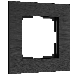 Рамка на 1 пост WERKEL AluMax (черный алюминий) W0013508