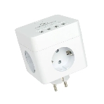 Сетевой фильтр Cablexpert Cube CUBE-4-U4-W, 4 р, 16А, 4хUSB, ур. защиты 2+, белый, коробка, фото4