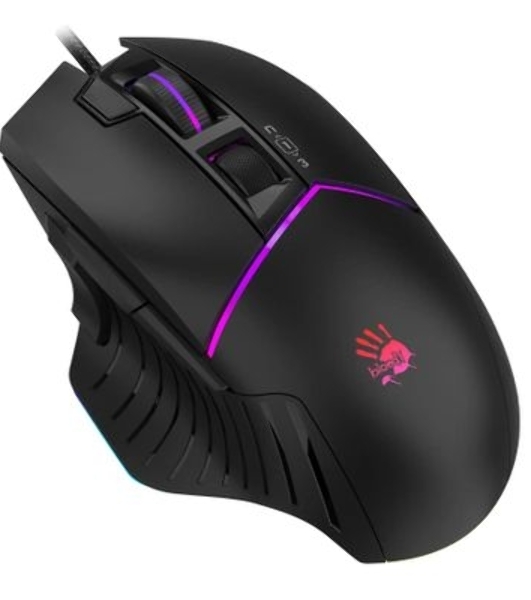 Мышь проводная A4Tech Bloody W95 Max черный, 12000 dpi, USB, кнопки - 10