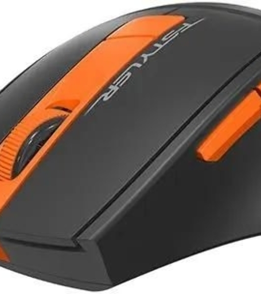 Мышь беспроводная A4Tech Fstyler FG30 серый/оранжевый, 2000 dpi, радиоканал, USB, кнопки - 5