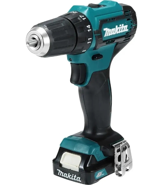 Дрель-шуруповерт Makita DF333DSAX6, 12 В, 2 Ач, 30 Нм, бесщеточный