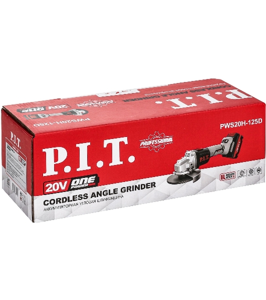 Углошлифовальная машина P.I.T. PWS20H-125D SOLO 8500об/мин рез.шпин.:M14 d=125мм (PWS20H-125D)