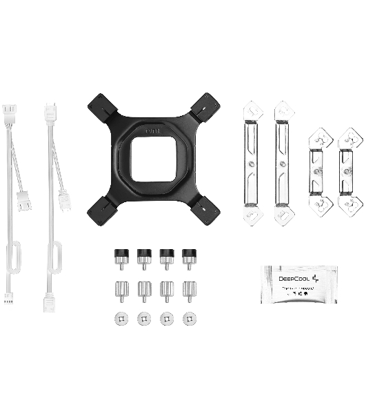 Кулер для процессора DEEPCOOL AG620 WH ARGb V2 LGA20XX/1700/1200/115X/AM5/AM4 (9шт/кор, TDP 260W, PWM, ARGb DUAL Fan 120мм, 6 тепл. трубок, белый) RET