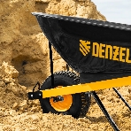 Тачка строительная Denzel усиленная, объем 140 л, 230 кг, колесо 15х6.00-6, фото9