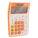 Калькулятор настольный Deli E1238/OR оранжевый 12-разр., фото2