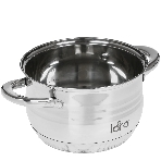 Кастрюля Lara LR02-581 SONATA 18x11,5 см, 2.9 л, 7-СТУПЕНЧАТОЕ ДНО, комбо-полировка, крышка, нержавеющая сталь, фото6
