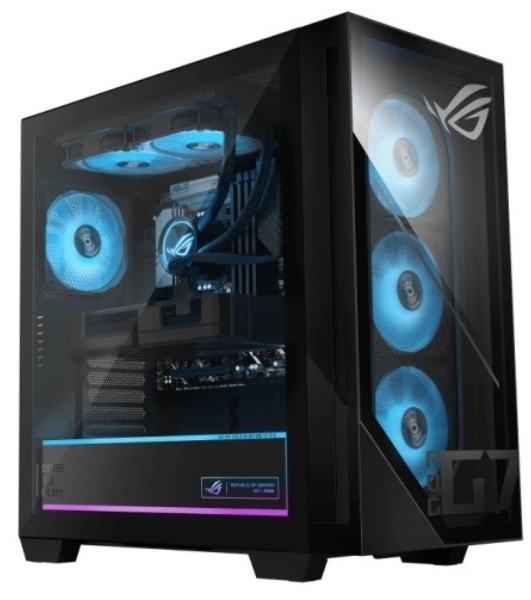 ПК ASUS ROG G700TF-7265KF245W Core Ultra 7 265F/64Gb/2TB M.2 2280 NVMe PCIe 4.0 SSD/nVidia RTX 5080 16Gb/Wi-Fi 6 + BT5.4 /850W/Win11 Home/BLACK/58L/Liquid Cooler