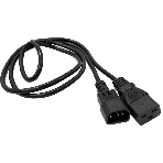 Шнур питания Lanmaster LAN-PP19/14-1.5-BK C19-С14 проводник.:3x0.75мм2 1.5м 220В 10А черный, фото 1