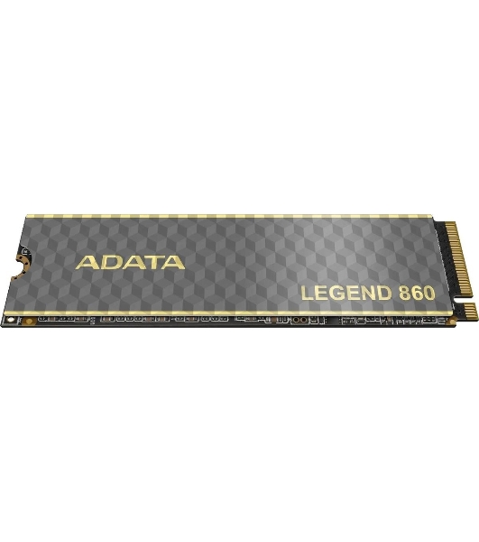 Накопитель SSD ADATA LEGEND 860, 2Tb, PCIe 4.0 x4, M.2 2280, NVMe, R/W 6000/5000, с радиатором