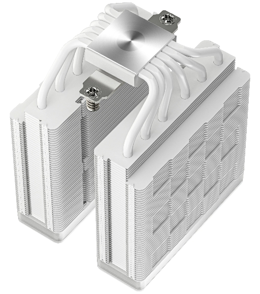 Кулер для процессора DEEPCOOL AG620 WH ARGb V2 LGA20XX/1700/1200/115X/AM5/AM4 (9шт/кор, TDP 260W, PWM, ARGb DUAL Fan 120мм, 6 тепл. трубок, белый) RET