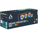 Жидкостная система охлаждения Arctic Cooling Liquid Freezer III Pro 360 ARGB Multi Compatible ACFRE00184A черный 120мм алюминий+медь 3000rpm 4-pin, фото4
