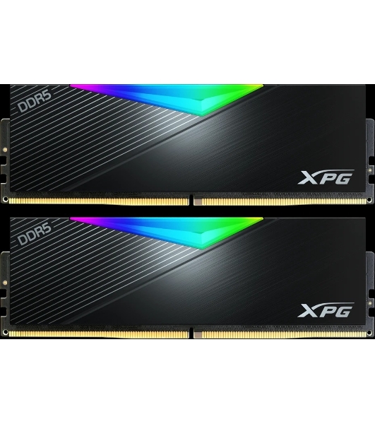 Оперативная память XPG Lancer, DDR5, 32Gb (2x16GB), 8000MHz, CL38, DIMM, с радиаторами, RGb черный