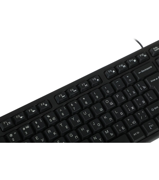 Комплект клавиатура+мышь A4Tech KK-3330 проводной, USB, 1200 DPI, чёрный