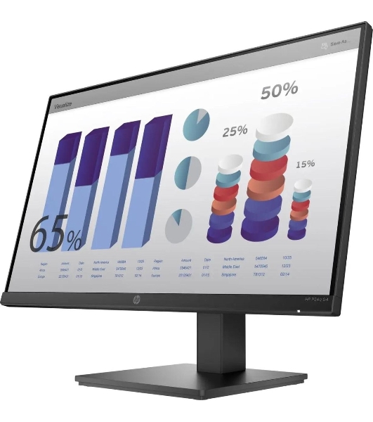 Монитор 23.8' HP P24q G4 IPS 2560x1440, 60 Гц, 5 мс, 16:9, 250 кд/м2, 1xHDMI, 1xVGA, черный.