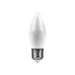 Лампа светодиодная Feron LB-570 9W 230V E27 6400K свеча