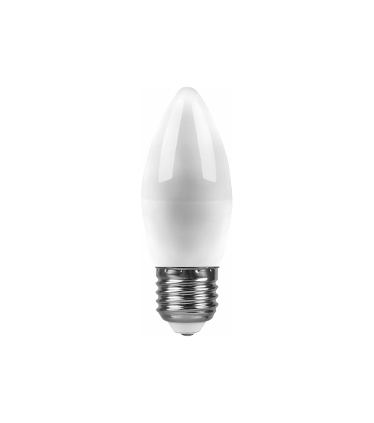 Лампа светодиодная Feron LB-570 9W 230V E27 6400K свеча