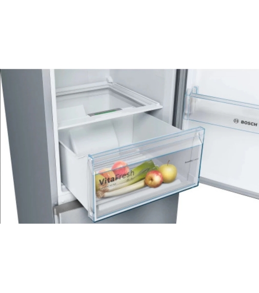 Холодильник Bosch KGN39UL30U серебристый металлик двухкамерный 279/87л морозилка снизу, No Frost