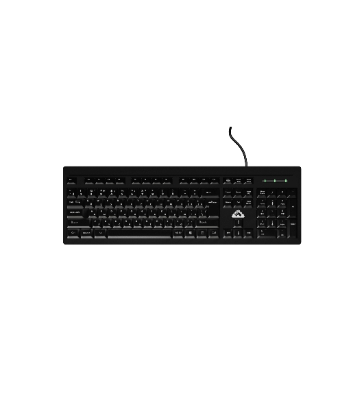 Клавиатура БЕШТАУ КЛ104РУ (SG) проводная, USB Type-A, чёрный