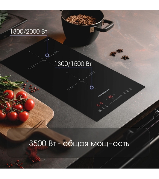Индукционная варочная панель Zigmund & Shtain CI 60.3 B черный