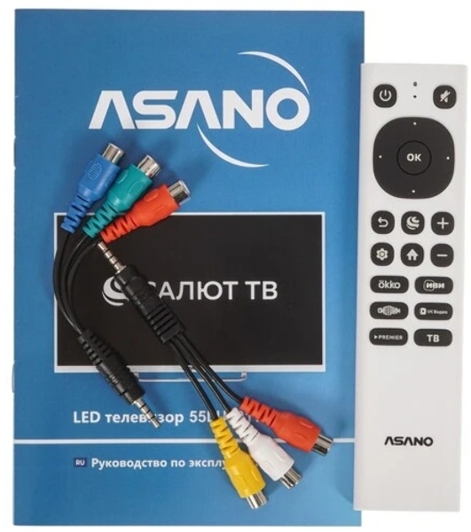 Телевизор Asano 55' 55LU5011T белый LED UHD 60Hz Салют ТВ