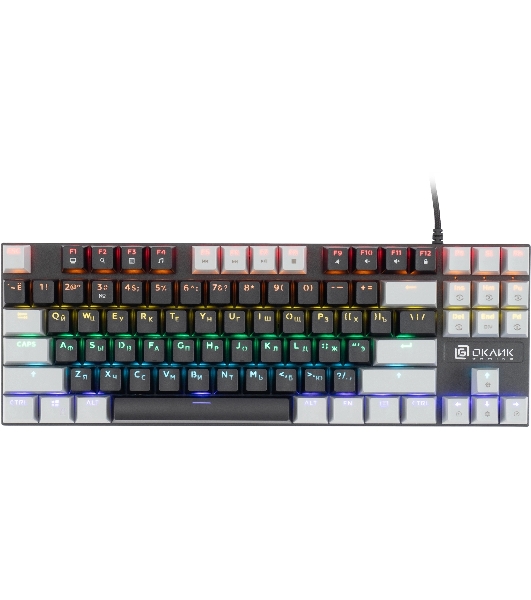 Клавиатура Oklick K600X проводная, USB Type-A, серый