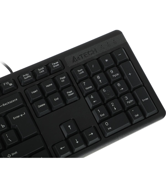 Комплект клавиатура+мышь A4Tech KK-3330 проводной, USB, 1200 DPI, чёрный