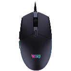 Мышь проводная Acer Nitro OMW400 черный, 6400 dpi, USB, кнопки - 6, фото 1