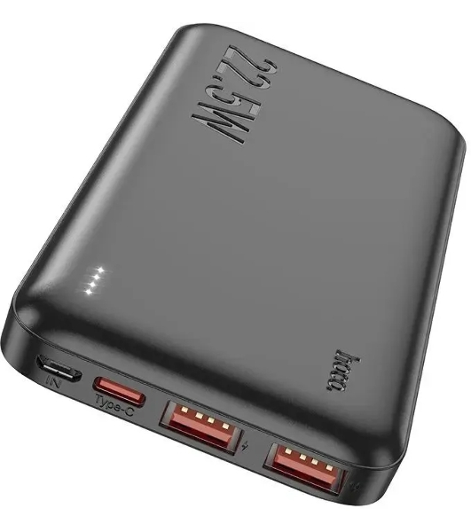 Портативный аккумулятор Hoco J101 Astute 10000mAh QC3.0/PD3.0 22.5W 5A 2xUSB-A/USB-C черный