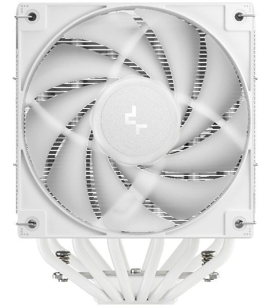 Кулер для процессора DEEPCOOL AG620 WH ARGb V2 LGA20XX/1700/1200/115X/AM5/AM4 (9шт/кор, TDP 260W, PWM, ARGb DUAL Fan 120мм, 6 тепл. трубок, белый) RET