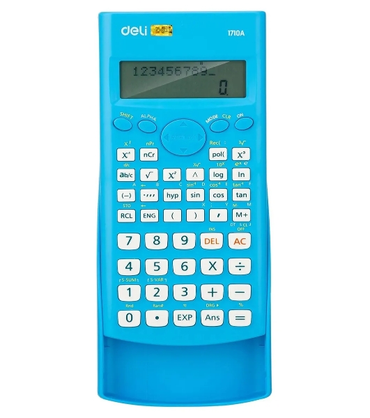 Калькулятор научный Deli E1710A/BLU синий 10+2-разр.