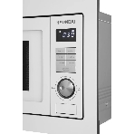 Микроволновая печь встраиваемая Hyundai HBW 2544 WG белый, 25 л, 900 Вт, переключатели - кнопки/поворотный механизм, фото10