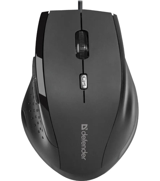 Мышь проводная Defender Accura MM-362 черный, 1600 dpi, USB, кнопки - 6