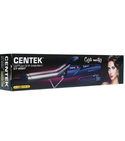 Щипцы для завивки волос Centek CT-2087 фиолетовый, 19 мм, 200 °C, 1 режим