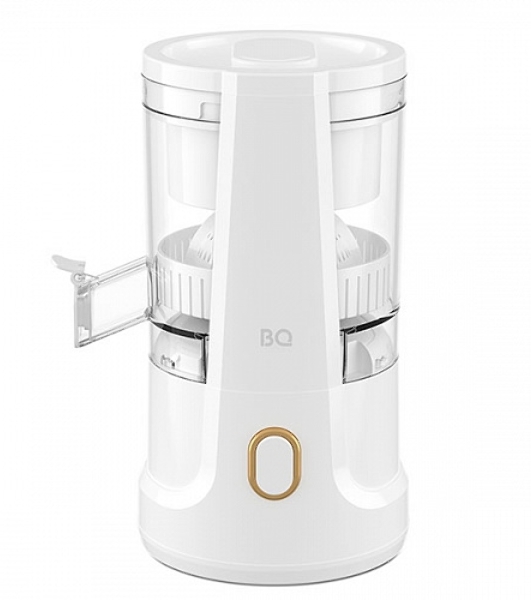 Соковыжималка BQ J1010 белый, цитрусовая, 150 Вт, 150 мл, механическое
