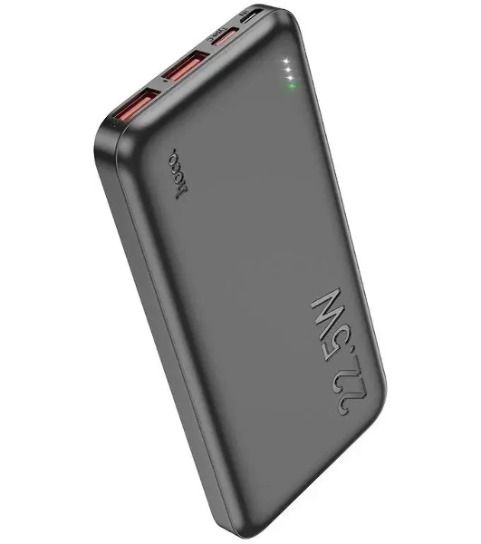 Портативный аккумулятор Hoco J101 Astute 10000mAh QC3.0/PD3.0 22.5W 5A 2xUSB-A/USB-C черный
