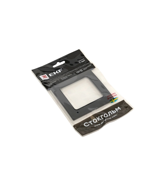 Рамка EKF EXM-G-302-30 Стокгольм PROxima 1-ая, черный