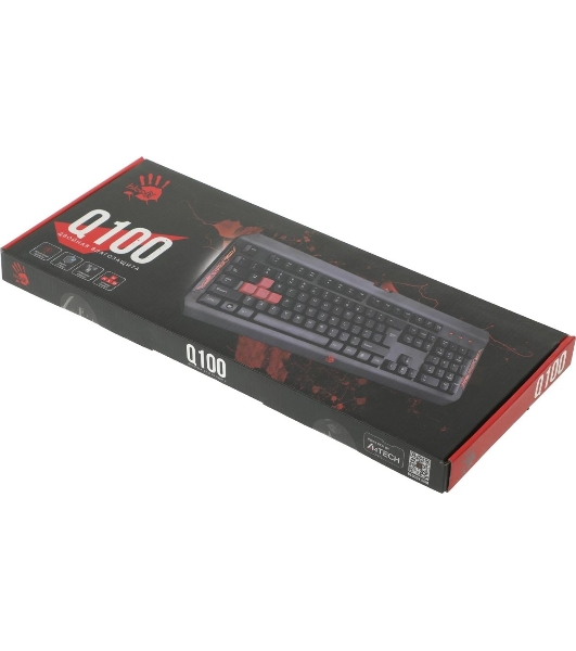 Клавиатура проводная A4Tech Bloody Q100 USB черный