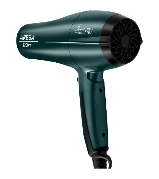 Фен ARESA AR-3218 зеленый, 2200 Вт, ионизация