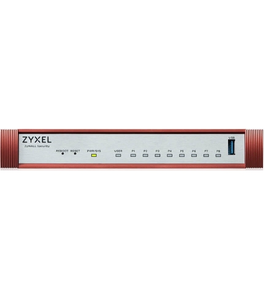 Межсетевой экран Zyxel USG FLEX 100H с подпиской Gold на 1 год (AS, AV, CF, IDP/DPI, Sandboxing, SecuReporter), 8xRJ-45: 1G (LAN/WAN), 1xUSB3.0 **
