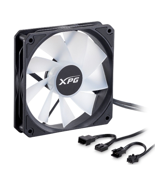 Вентилятор для корпуса ADATA XPG VENTO R 120 ARGb PWM черный, 120 мм, 1600 об/мин, 32 дБ, 4 pin