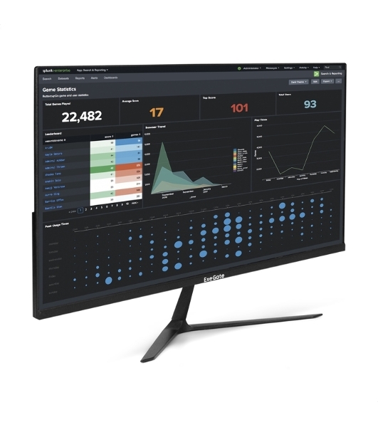 Монитор 27' ExeGate ProSmart EZ2700 IPS 1920x1080, 75 Гц, 5 мс, 16:9, 250 кд/м², VGA, HDMI 1.4, HDR10, FreeSync, черный