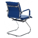 Кресло Бюрократ CH-993-Low-V/blue синий, экокожа, 120 кг, механизм качания, низкая спинка, фото3
