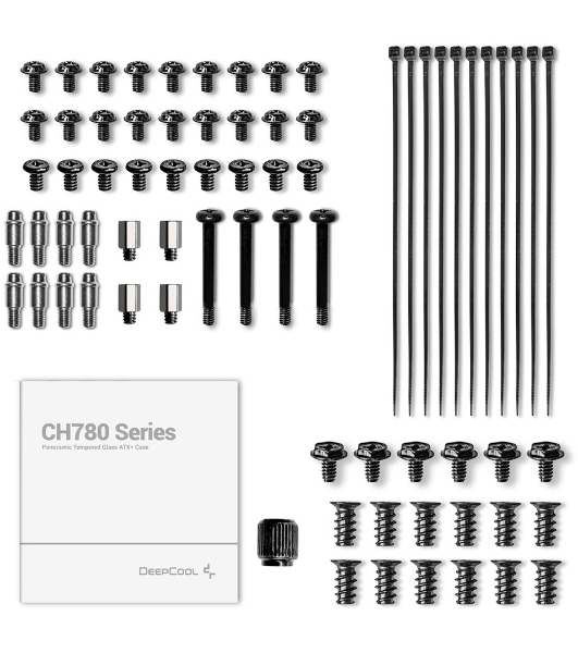 Компьютерный корпус Deepcool CH780 черный (ATX, без БП, ARGb, 4xUSB3.2 Type-A + USB3.2 Type-C) (R-CH780-BKADE41-G-1) MidiTower