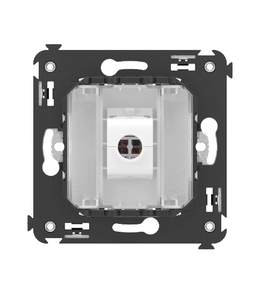 Розетка компьютерная DKC 4400663 1-м СП Avanti 'Белое облако' RJ45 кат.5E без шторки в стену