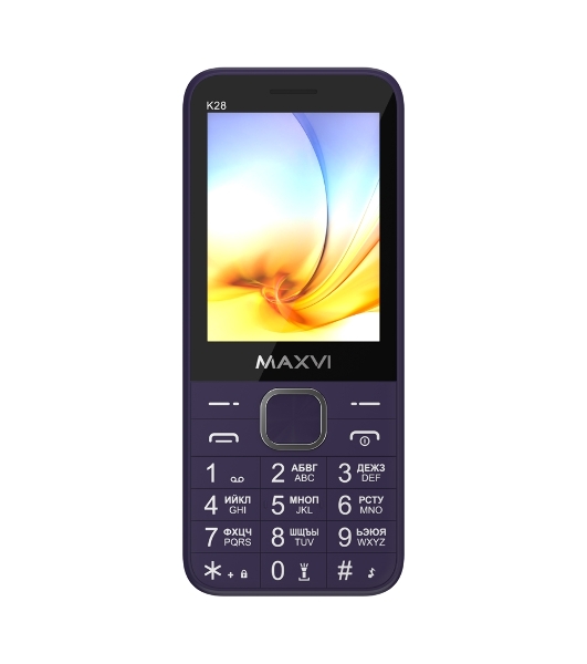 Мобильный телефон Maxvi K28 фиолетовый