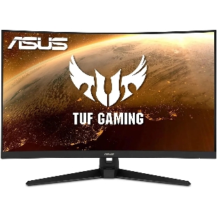 Монитор 31.5' ASUS TUF Gaming VG328H1B VA 1920x1080, 165 Гц, 1 мс (MPRT), изогнутый экран (1500R), 16:9, 250 кд/м², HDMI 2.0, VGA, 3.5 Jack, динамики (2x2 Вт), FreeSync Premium, черный