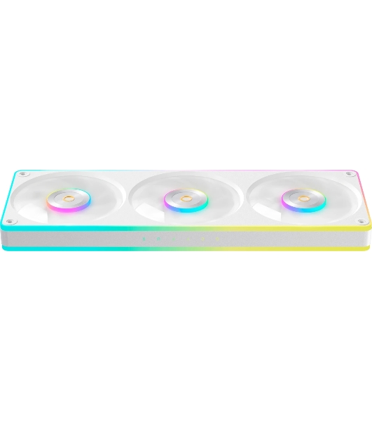 Вентилятор для корпуса Ocypus Sigma F36 WH ARGB, 3x120x120x25mm, 4-PIN PWM, 500-2200 RPM, 36 DBA MAX, FLUID DYNAMIC BEARING