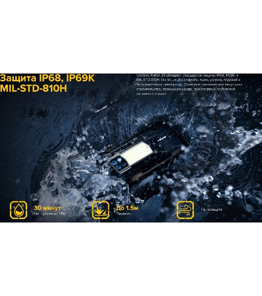 Смартфон Ulefone Armor 24, 12/256Gb, черный