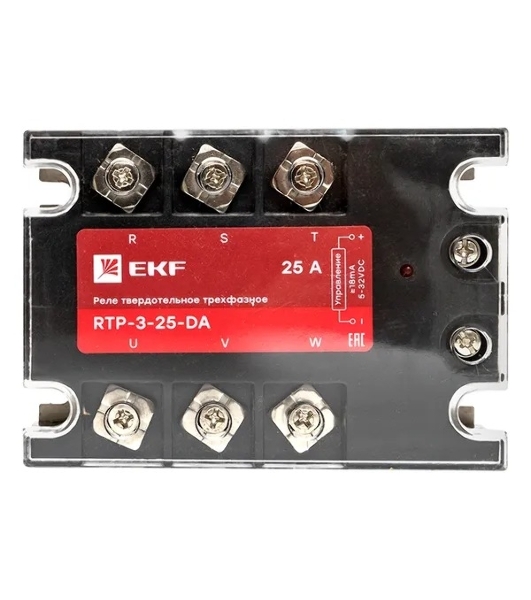 Реле твердотельное трехфазное RTP-25-DA PROxima EKF rtp-3-25-da